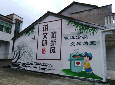 马关墙绘是现在流行的墙体广告