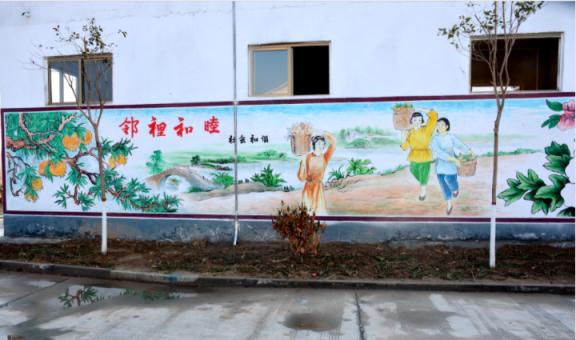 马关乡镇文化墙 乡风文明焕发新活力